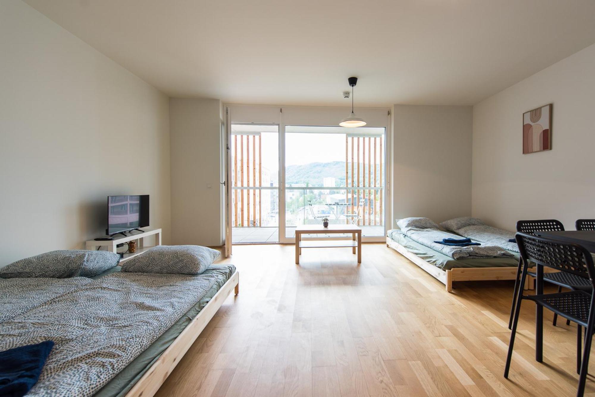 Muzeta Graz - Eco-Friendly Parkview Holiday Apartments In Graz'S Smart City Exteriör bild